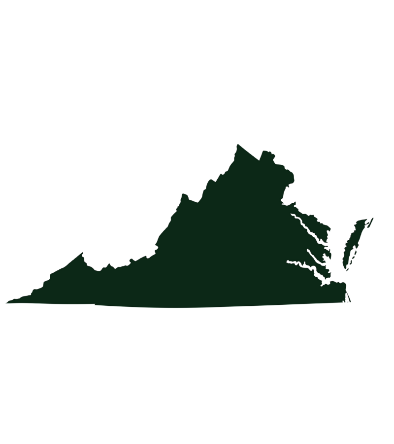 map of virginia state