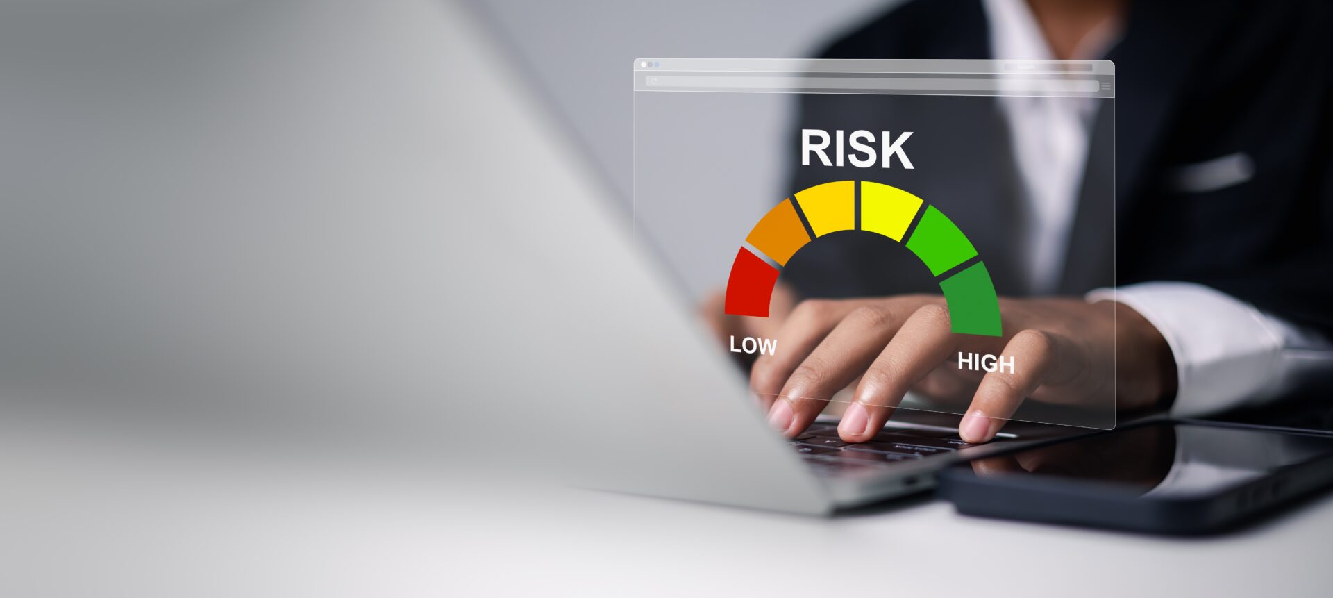 business owner doing the credit risk evaluation process